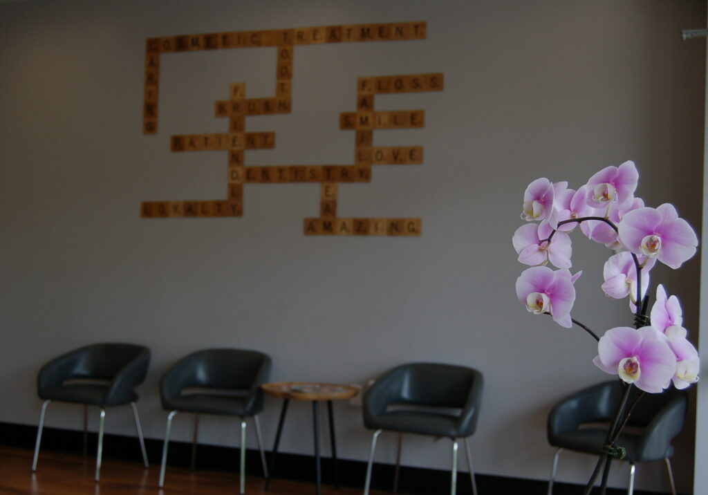 Photo of dentist waiting room